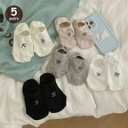 Polyester Elastane Women Low Tube Ankle Socks Set