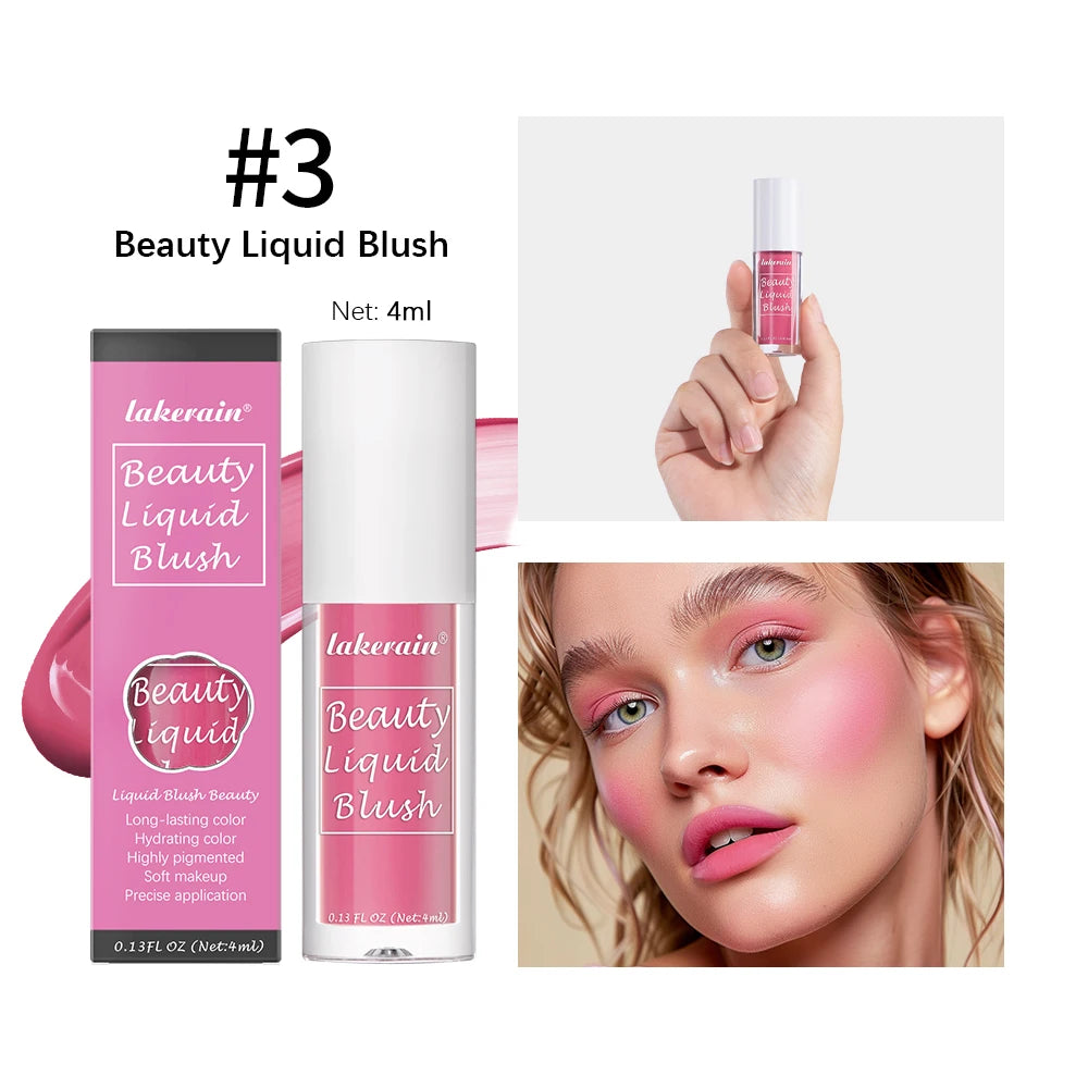 Liquid Blush Face Cheek Tint Waterproof Long Lasting Pigmented Makeup