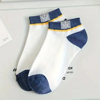 Cotton Blend Low Cut Casual Ankle Socks