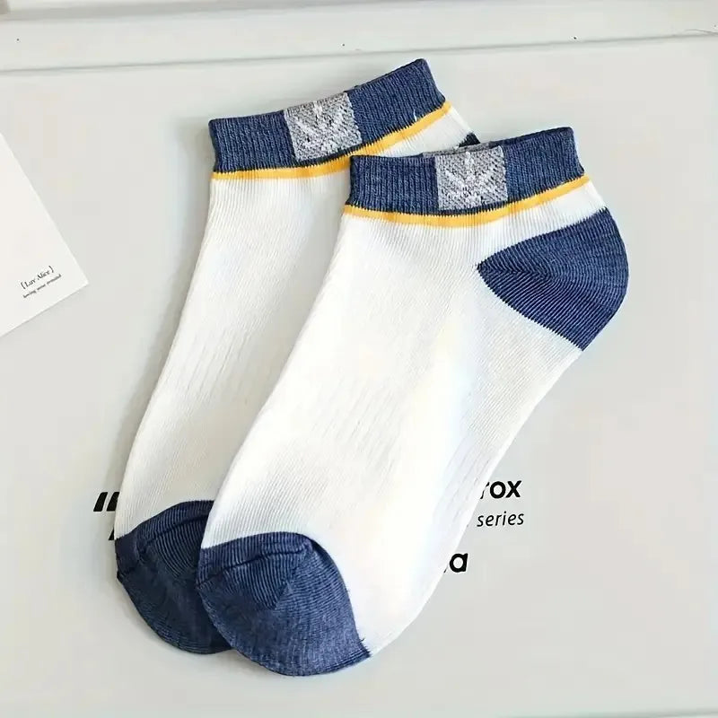 Cotton Blend Low Cut Casual Ankle Socks