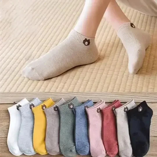 Polyester Elastane Low Tube Socks Set