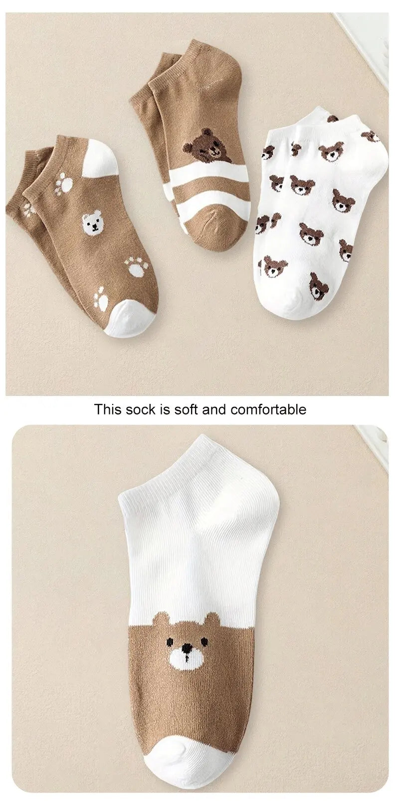 Polyester Blend Cartoon Pattern Low Tube Casual Socks