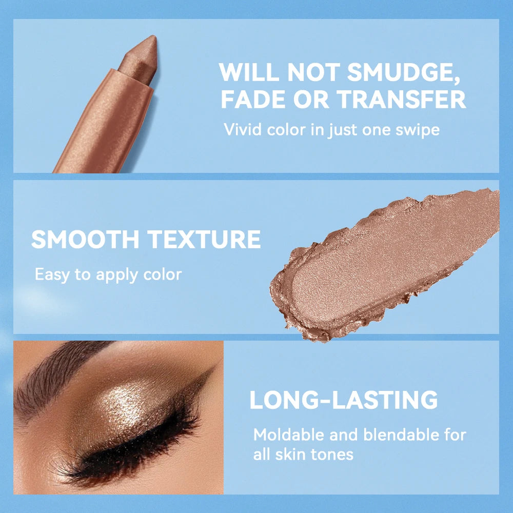 Creamy Eyeshadow Stick Long Lasting Shimmer Eye Color - 6