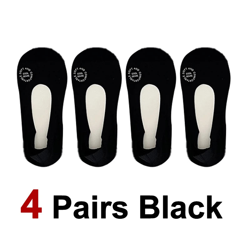 Cotton Elastane Blend Low Cut Invisible Socks - 21