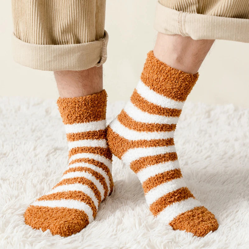 Polyester Elastane Warm Winter Crew Socks - 5