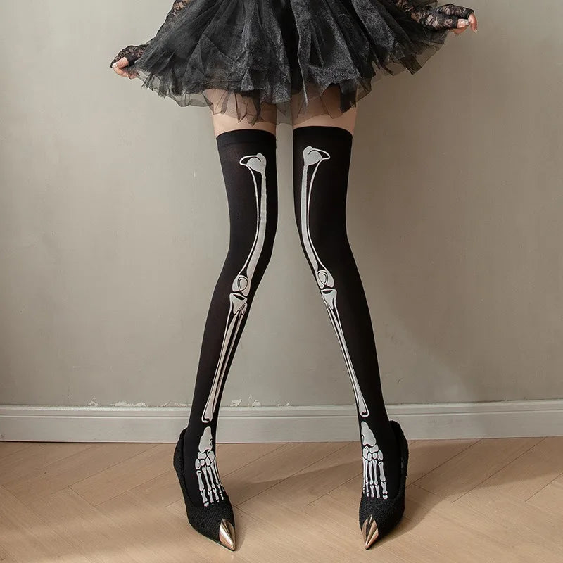 Nylon Knee High Novelty Halloween Stockings