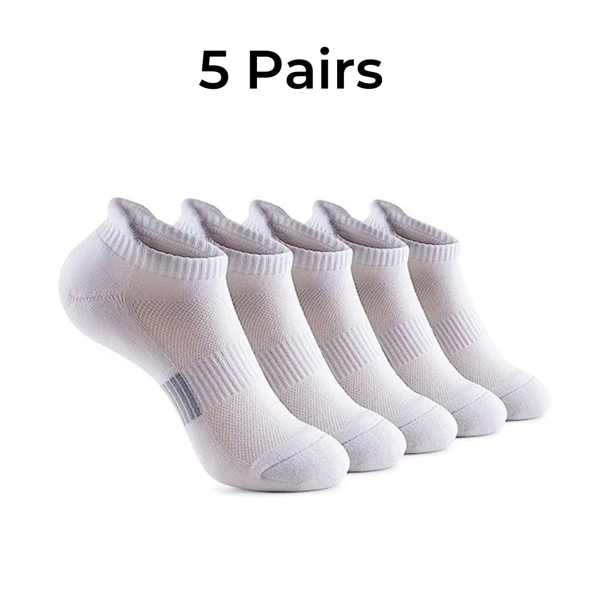 Polyester Elastane Athletic Ankle Socks - 7