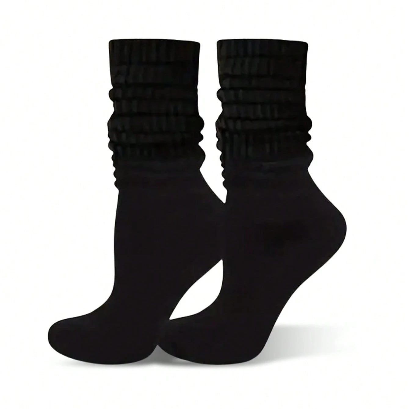 Polyester Elastane Casual Slouch Crew Socks 6 Pack - 3