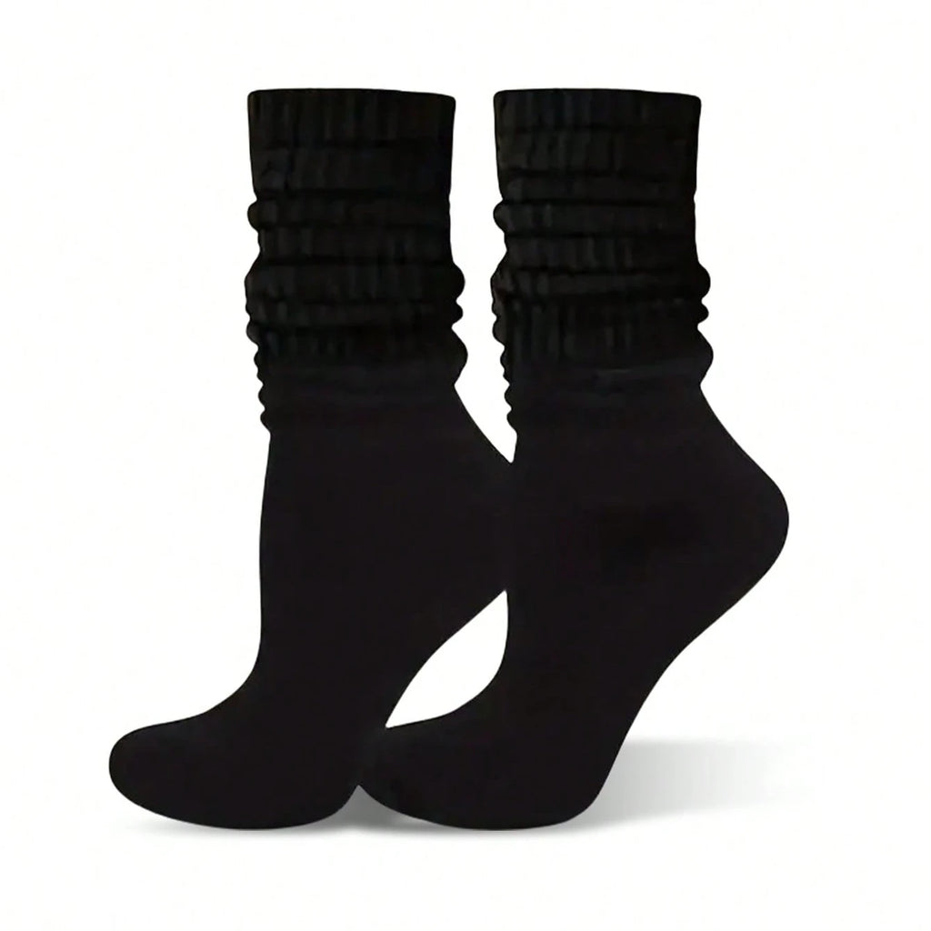 Polyester Elastane Casual Slouch Crew Socks 6 Pack
