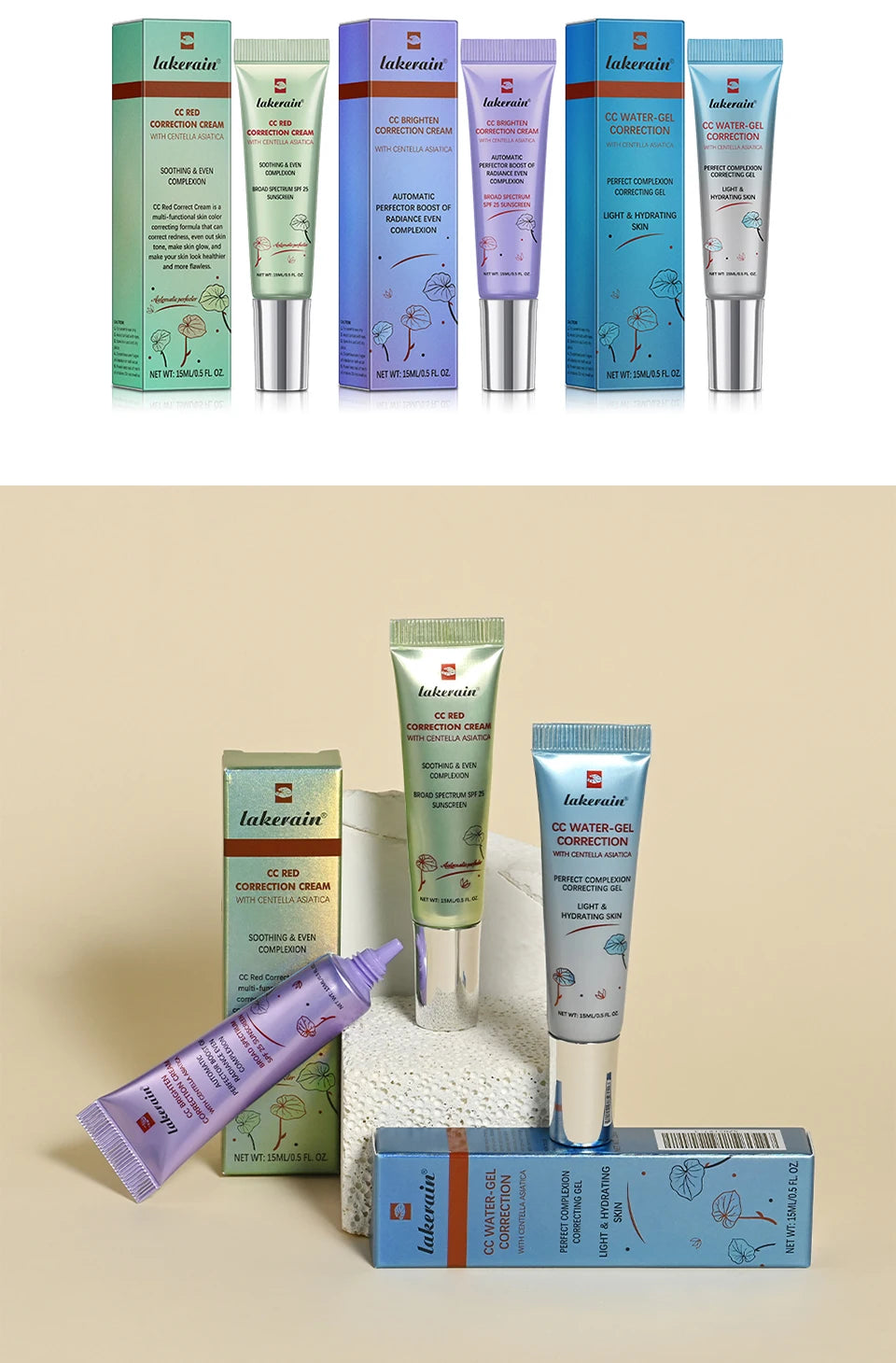 Color Correcting CC Cream Foundation Face Base