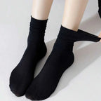 10 Pairs Women Polyester Elastane Mid Length Casual Dress Socks