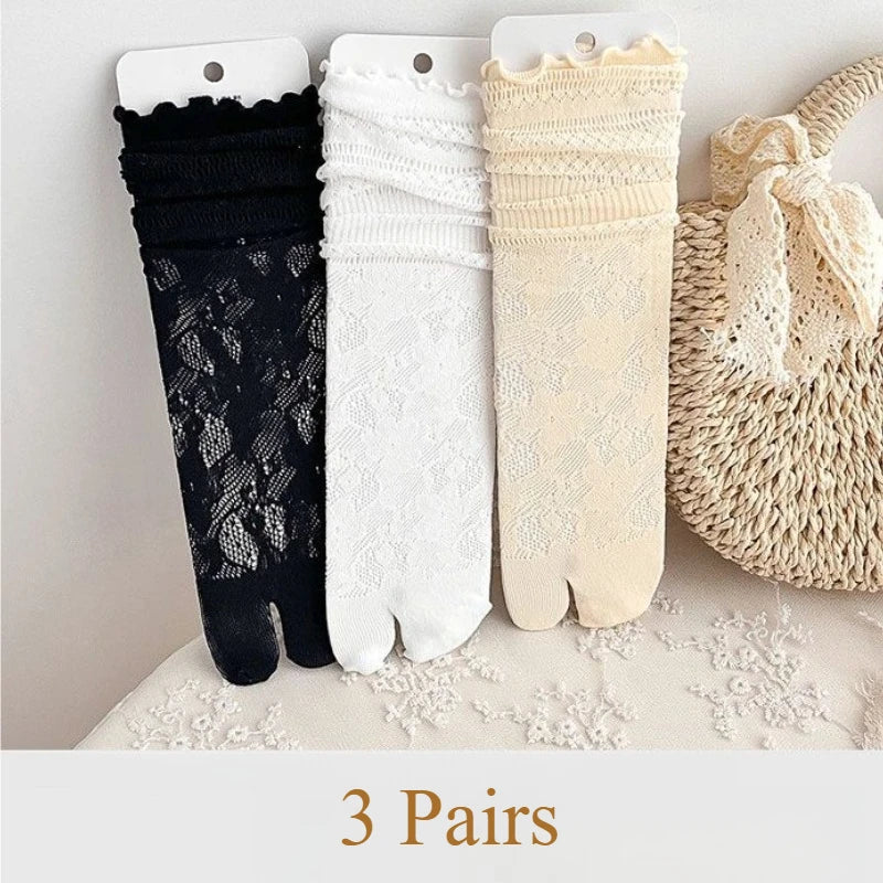 Nylon Elastane Split Toe Tabi Socks