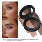 Dual Shade Eyebrow Powder Palette with Application Brush