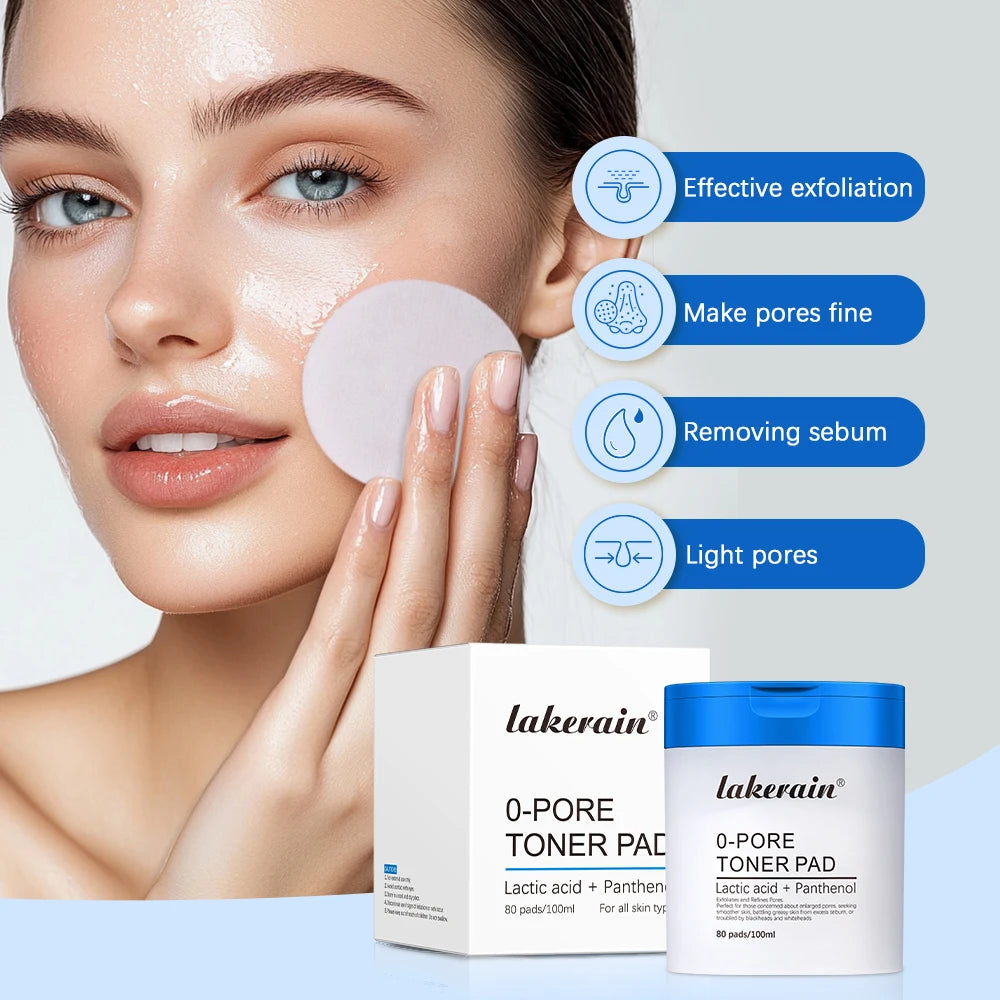 Pore Refining Toner Pads and Peptide Facial Serum Skin Care Set - 3