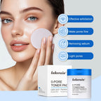 Pore Refining Toner Pads and Peptide Facial Serum Skin Care Set