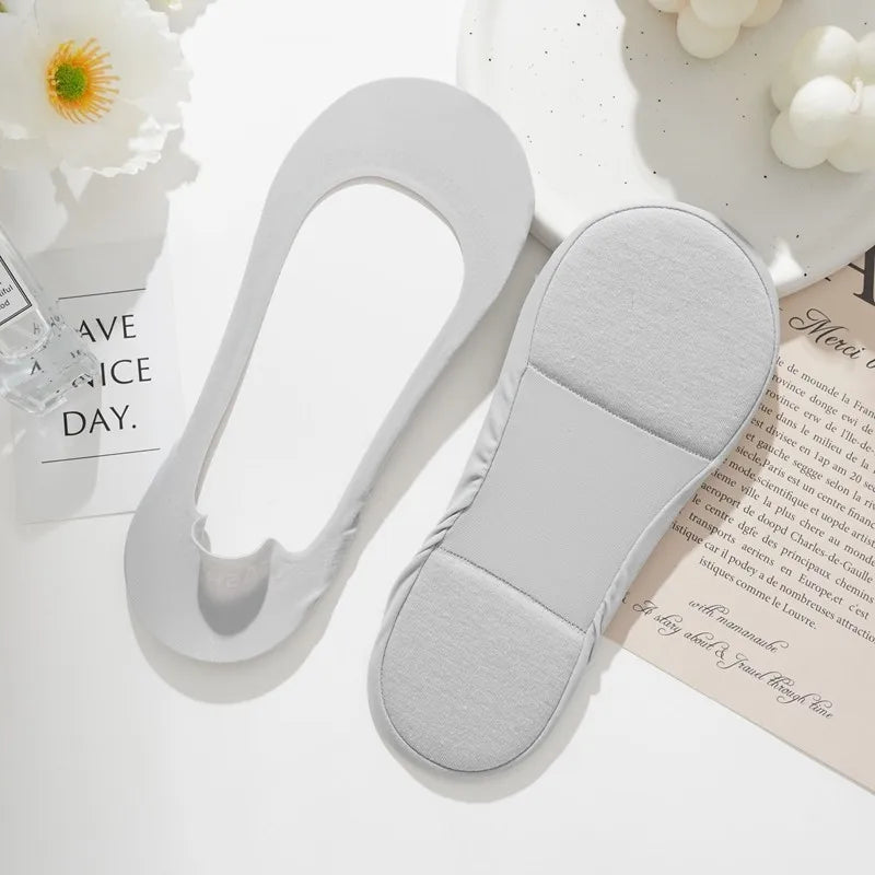 Cotton Silicone Invisible Low Cut Liner Socks