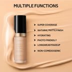 5 Color Liquid Face Concealer Waterproof Oil Control Foundation