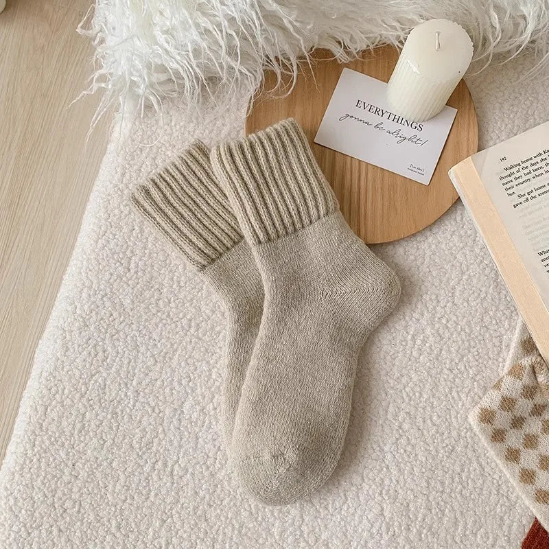 Thick Knitted Winter Socks for Women