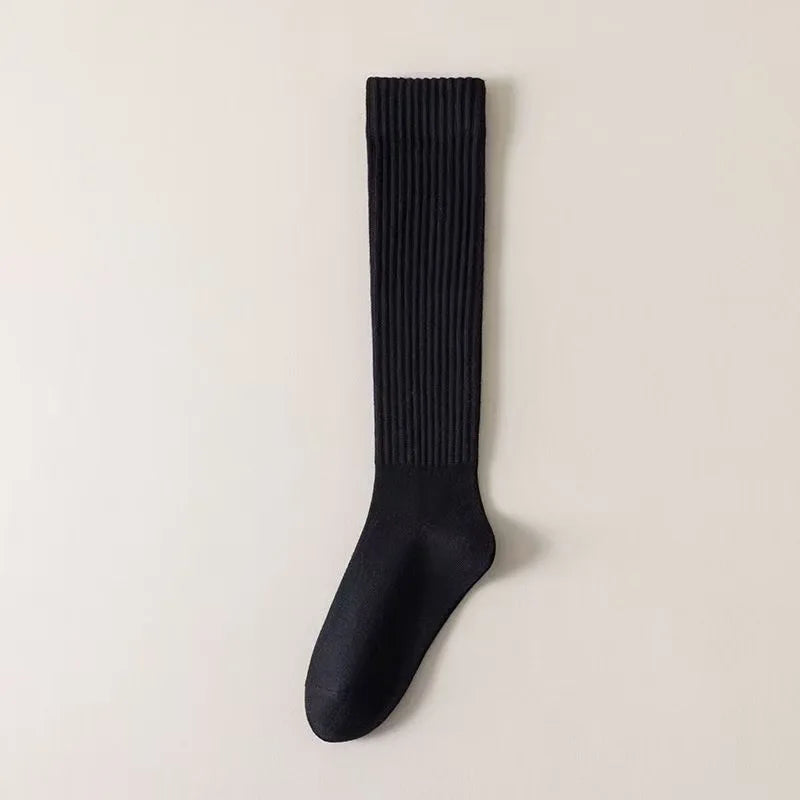 Polyester Elastane Blend Calf Socks for Women