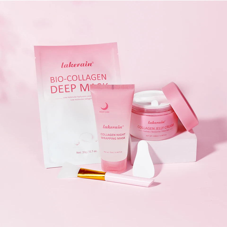 Collagen Skincare Set Deep Nourishment Face Cream and Mask