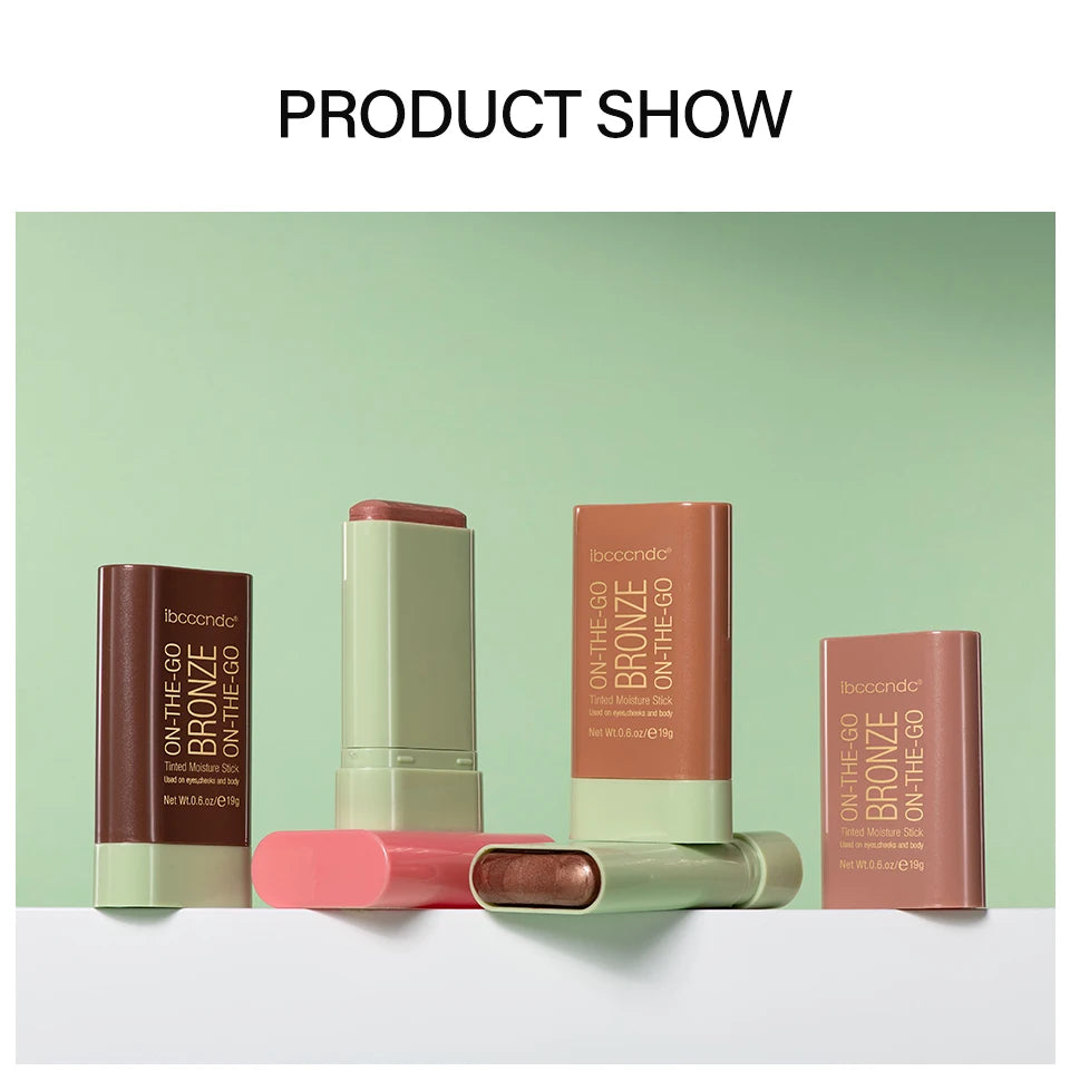 Cream Bronzer and Highlighter Multi Use Face and Body Makeup Stick - 16