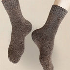Mens Polyester Spandex Knit Crew Socks