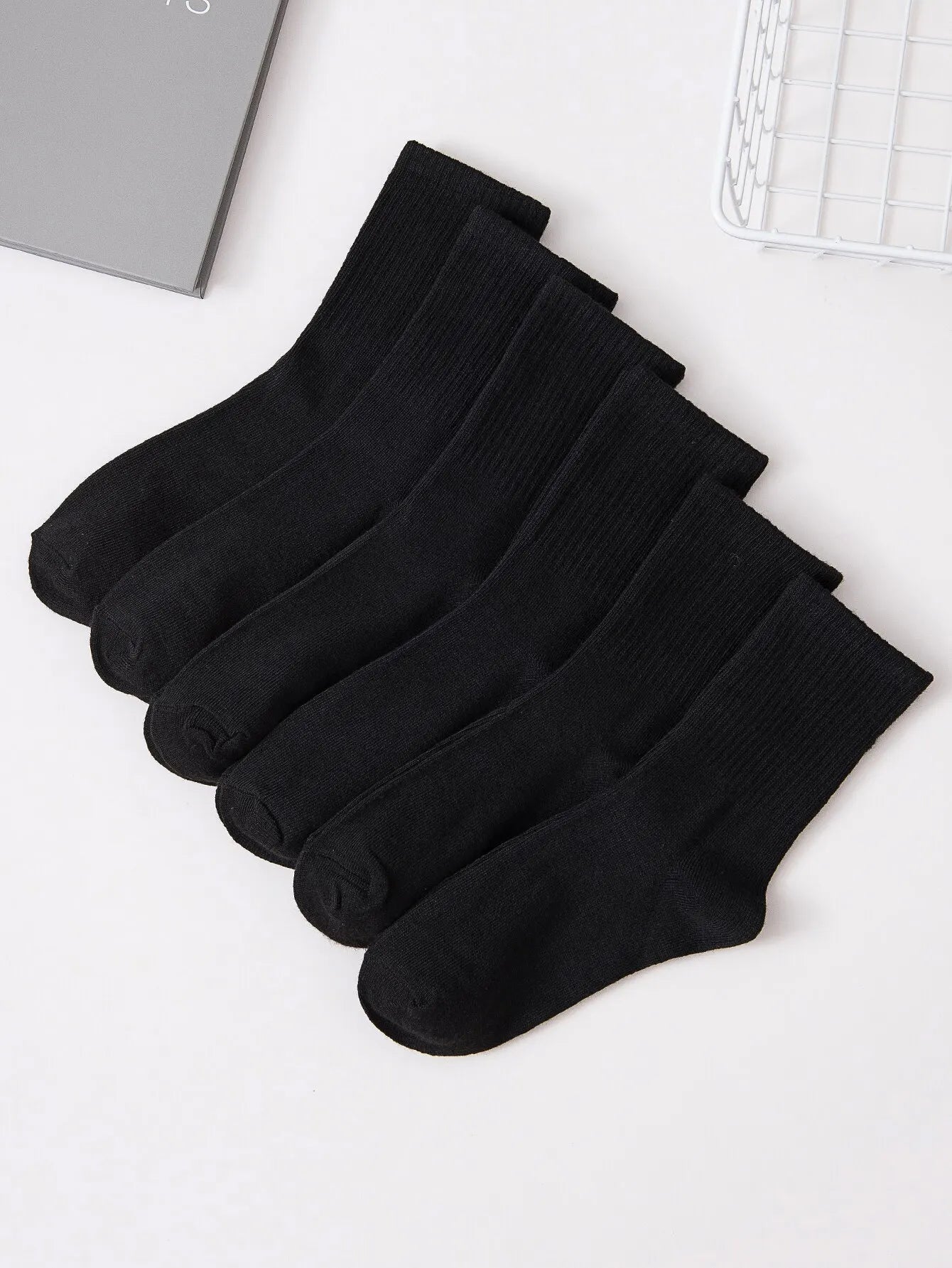 Polyester Spandex Blend Casual Dress Socks - 16