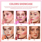 Waterproof Velvet Matte Liquid Blush with Mushroom Applicator