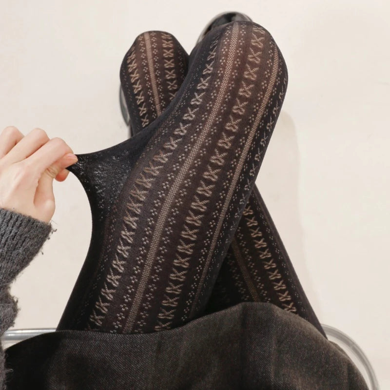 Nylon Lolita Jacquard Patterned Tights