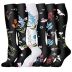 Nylon Polyester Elastane Knee High Compression Socks