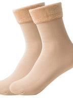 Fleece Lined Thermal Translucent Pantyhose