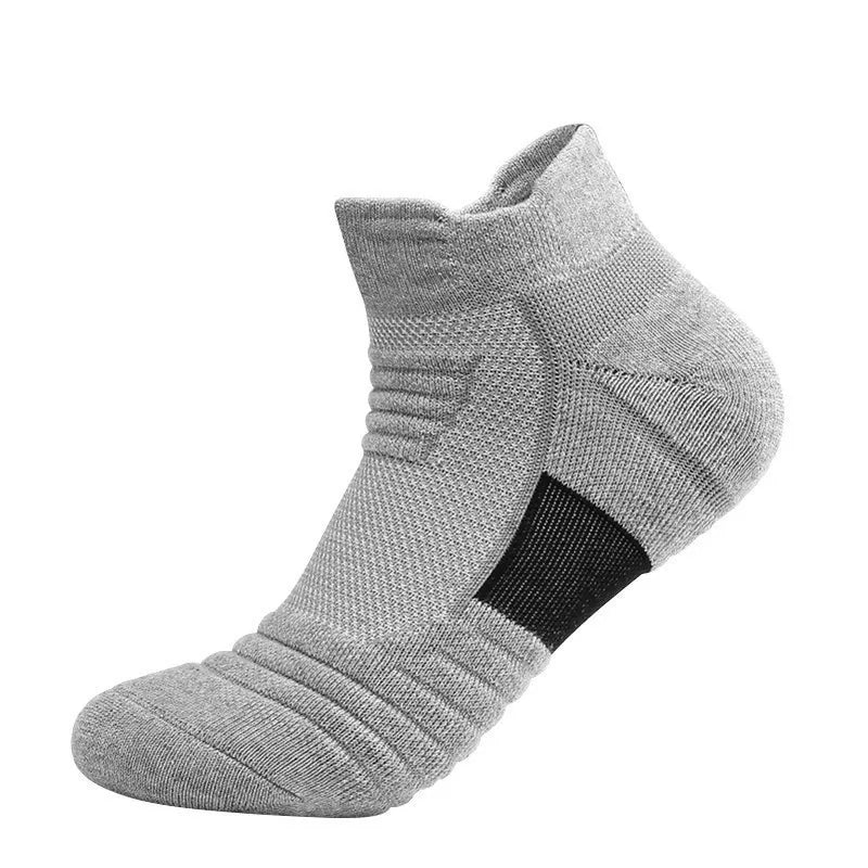 Polyester Elastane Ankle Athletic Sports Socks
