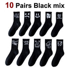 Polyester Elastane Graffiti Crew Socks