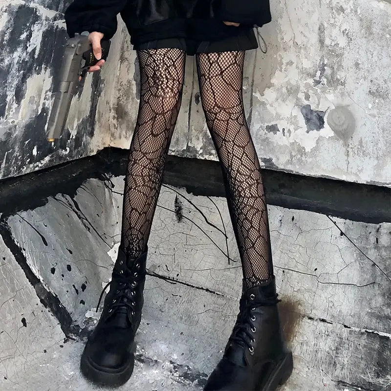 Nylon Fishnet Pantyhose Stretchy Mesh Tights