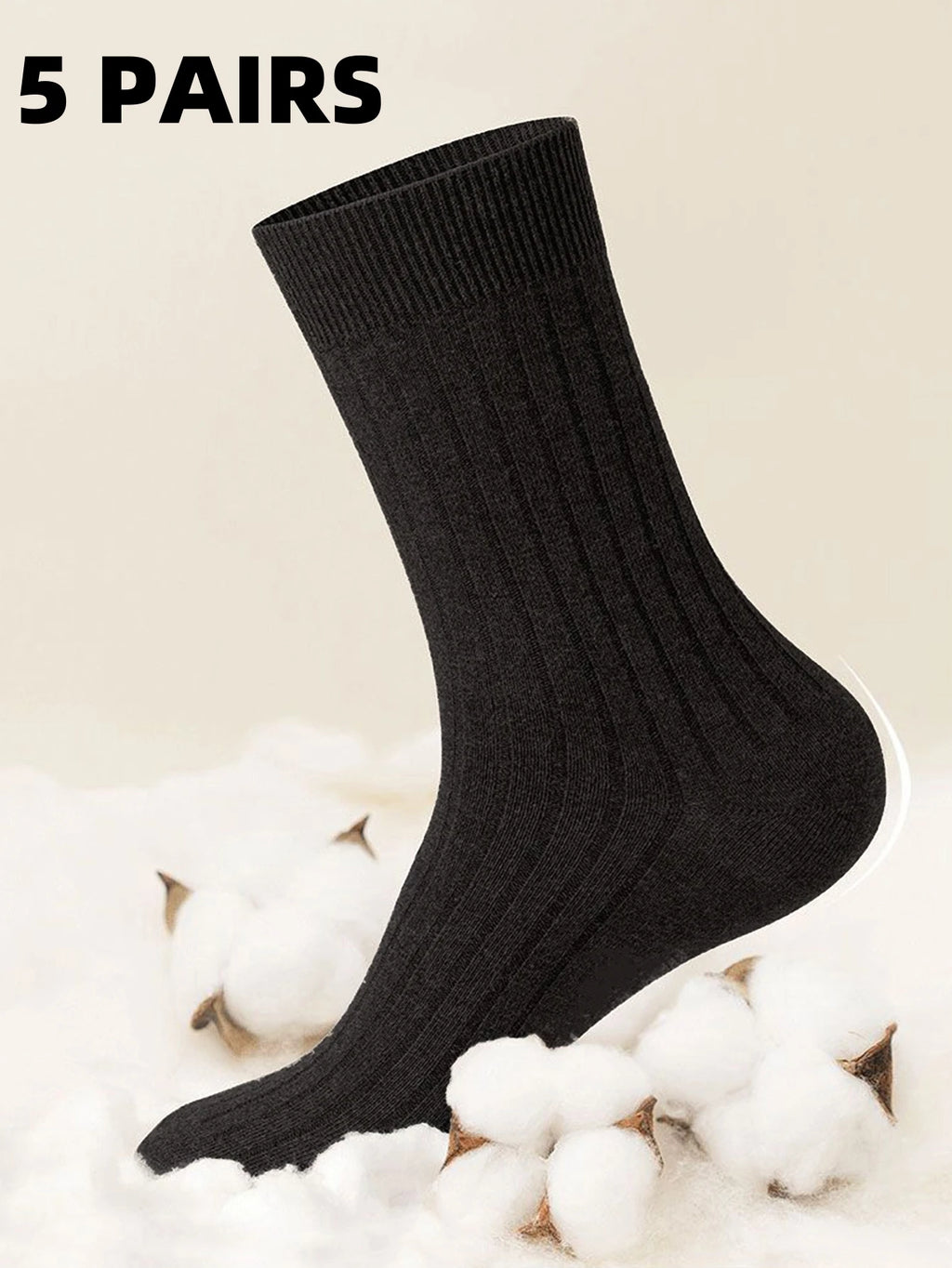 Polyester Elastane Crew Socks Ten Pack