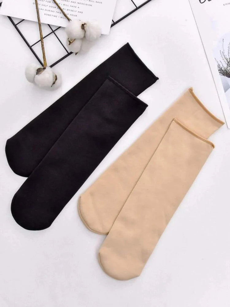 Thick Lined Polyester Elastane Thermal Socks - 2