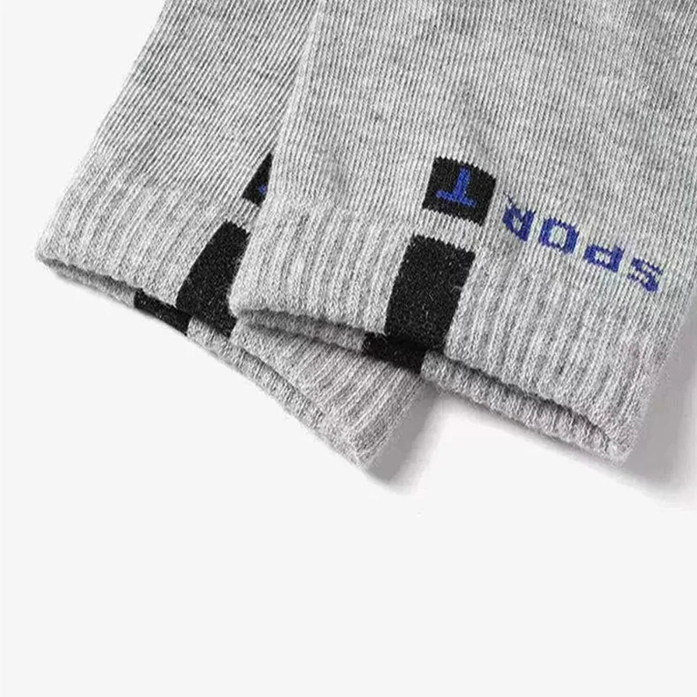 Polyester Elastane Blend Crew Socks Breathable Casual Footwear - 16