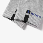 Polyester Elastane Blend Crew Socks Breathable Casual Footwear