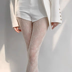 Floral Lace Mesh Nylon Pantyhose Tights