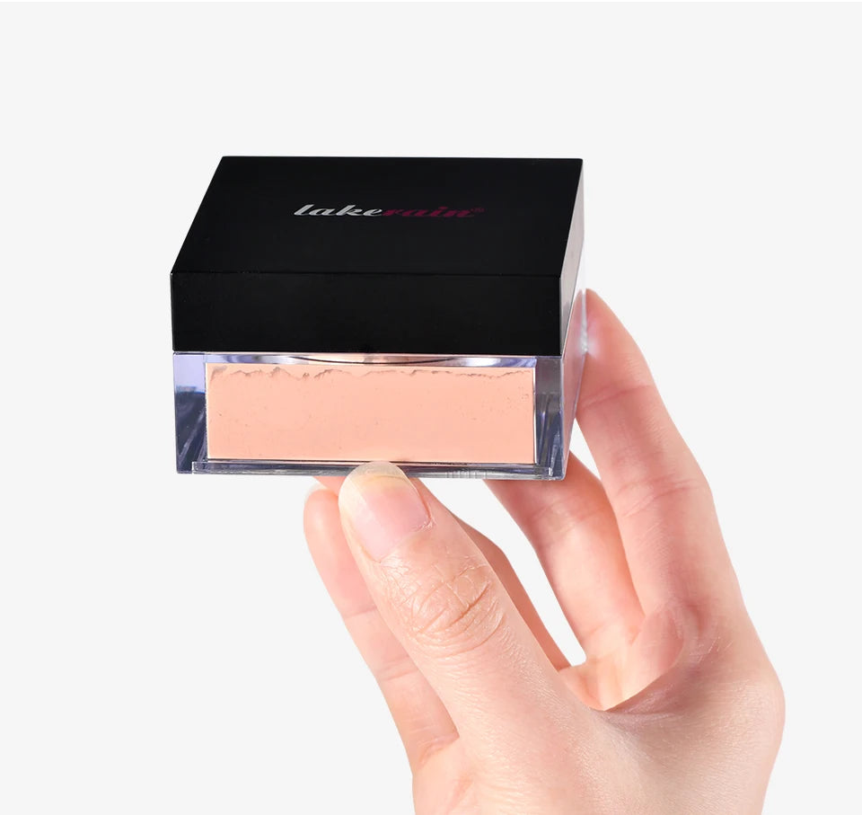 Matte Finish Loose Setting Powder Makeup With Puff - 17