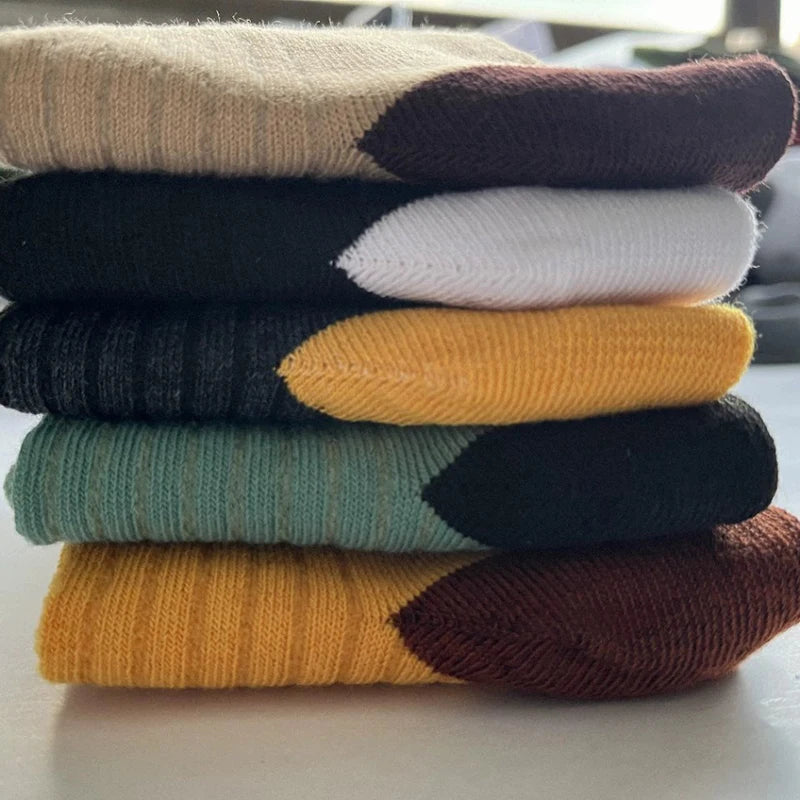 Polyester Elastane Crew Socks For Men - 5