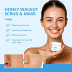 Honey Walnut Facial Scrub and Moisturizing Face Mask