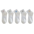 Polyester Elastane Smiling Face Ankle Socks