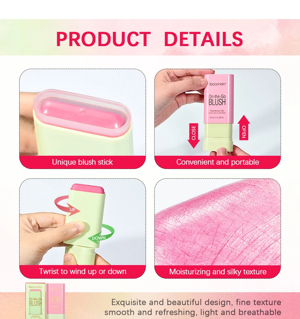 Cream Blush Stick Tinted Moisturizing Face Makeup - 13