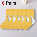 Polyester Spandex Cartoon Casual Socks