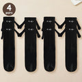 Magnetic Cartoon Eye Mid Tube Couple Socks