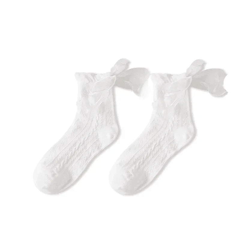 Polyester Lace Ruffle Lolita Socks Mid Tube Casual Wear - 22