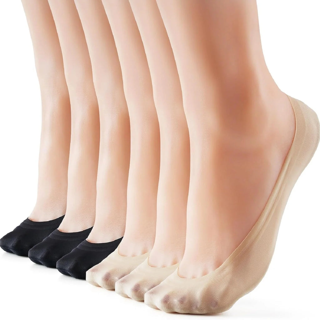 Nylon Elastane Invisible Low Cut Non Slip Liner Socks