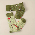 Cotton Blend Mid Tube Animal Pattern Casual Socks