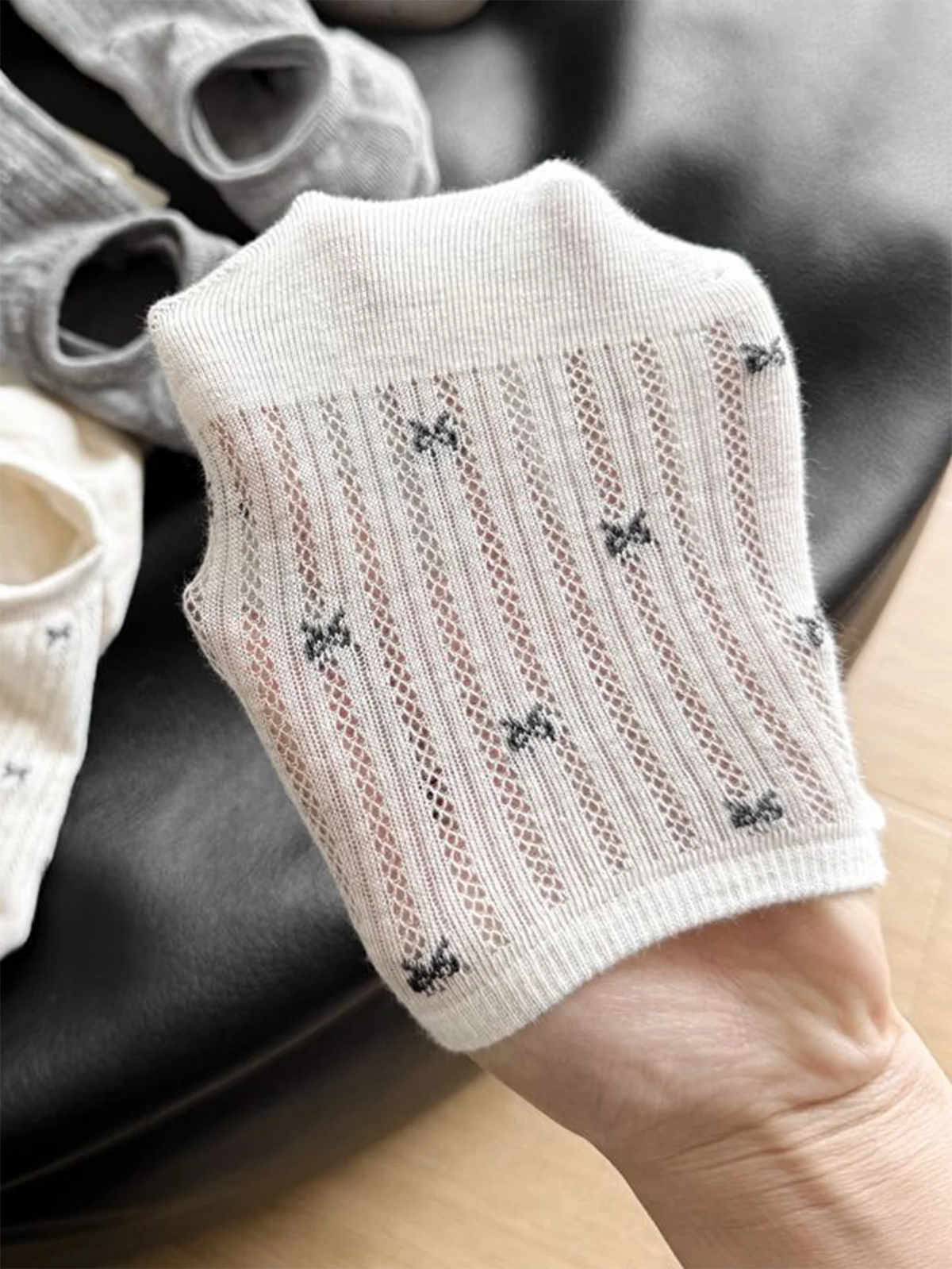 5 Pack Women Polyester Elastane Low Cut Casual Ankle Socks